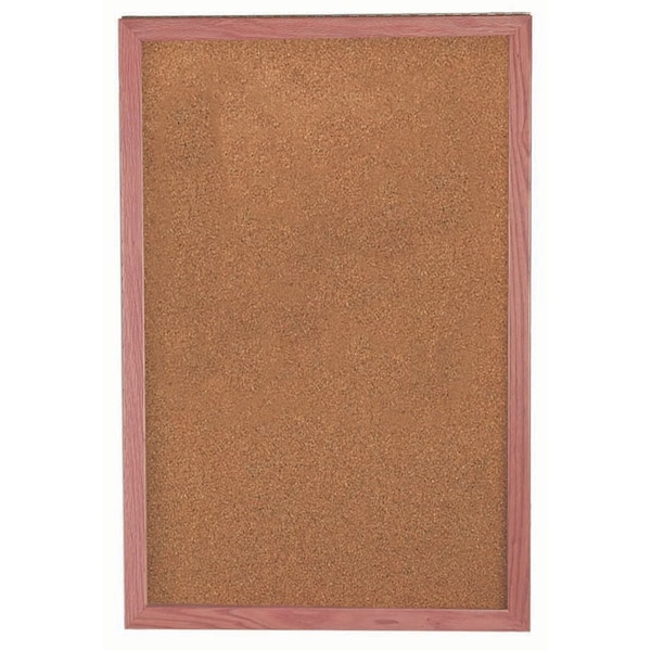 Aarco Souvenir and Memorabilia Display Case Cherry 36"x24" CBC3624S - main