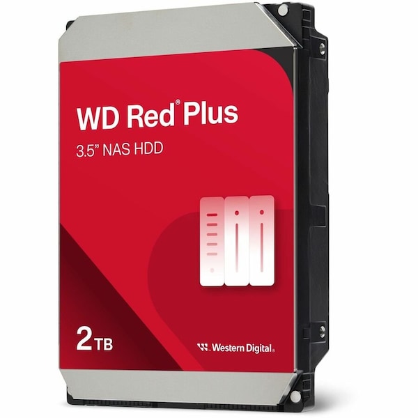Western Digital WD Red Plus WD20EFPX 2 TB Hard Drive - 3.5" Internal - SATA (SATA/600) WD20EFPX - main
