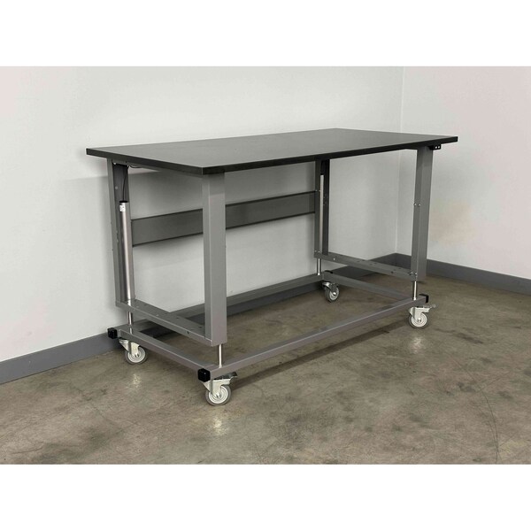 Stackbin Workbench, Mobile, Tubular, Frame PH4836-2500-E-GN - main