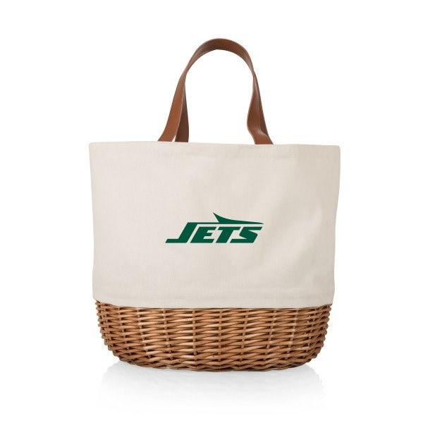 Picnic Time Family Of Brands New York Jets - Promenade Picnic Basket, (Beige Canvas) 203-20-187-224-2 - main