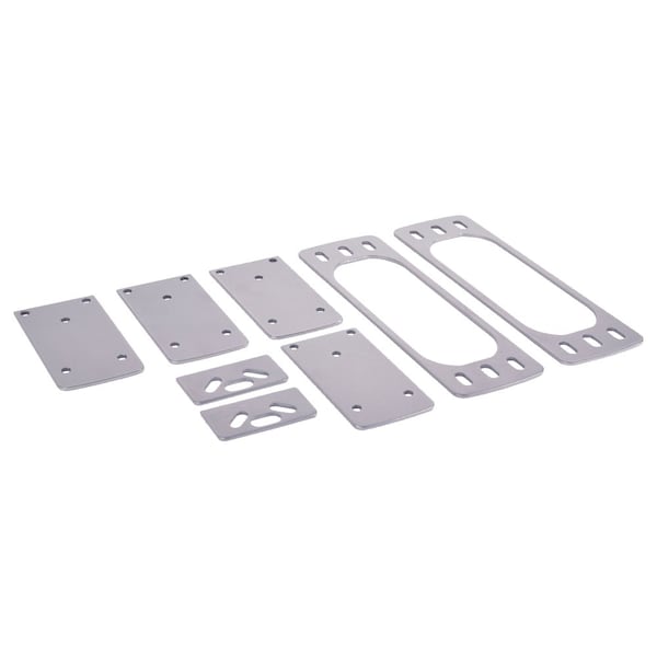 Sargent Glass Bead Shim Kit for 8700 Devices, 1/4in Thick, Sprayed Aluminum Finish 587 EN - main