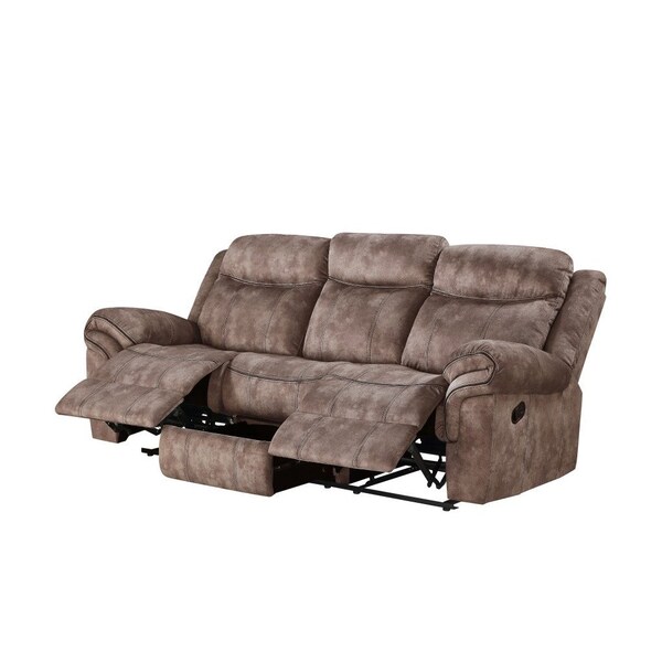 Homeroots 87" Chocolate Velvet USB Sofa With Black Legs 491313 - main