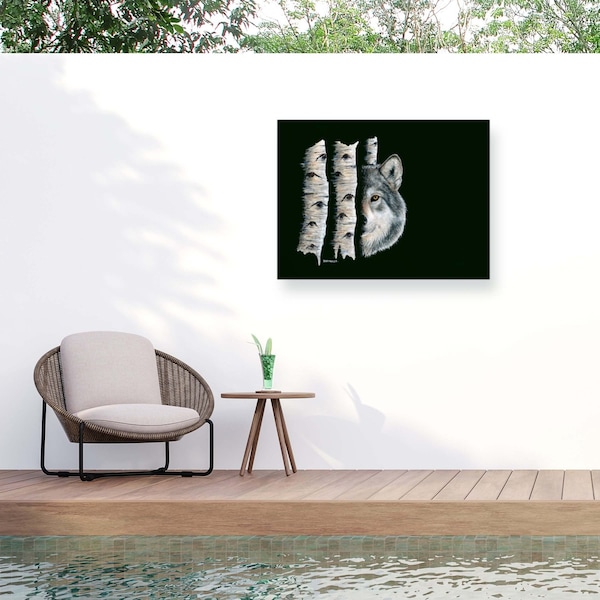 Trademark Fine Art Outdoor Canvas Art Dave Bartholet 'Shadow Dancer' Wall Art for Patios, or Gardens GRL00198-OC2432WR - main