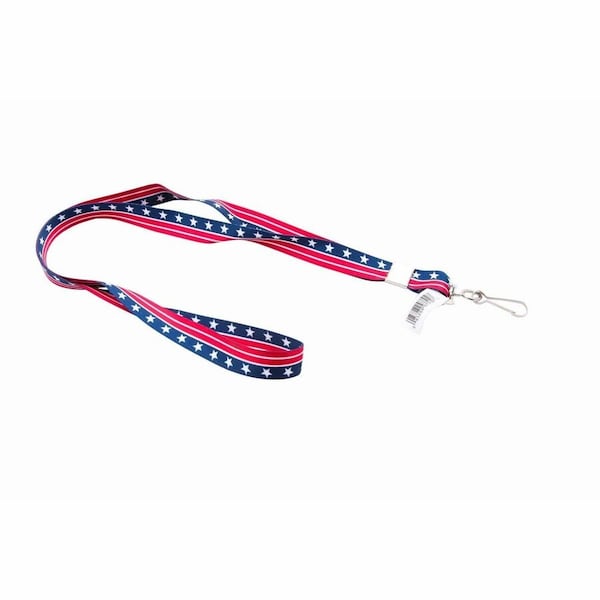 Sicurix SICURIX Patriotic Lanyard Hook Flat Style RED WHITE BLUE (97510) 97510 - main