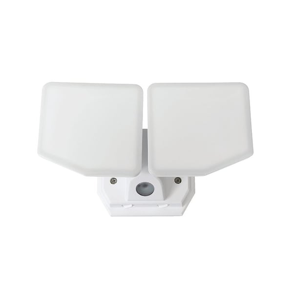 Bell Link LED Flood Light with Dusk to Dawn Sensor - 2 Head, 3000 Lumens, White, AC Powered CL-SLD3000AC-2HCC - main