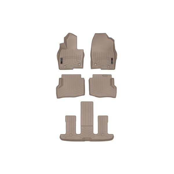 Weathertech Tan, Front, rear, and rear Floorliners 45972-1-4-5 - main
