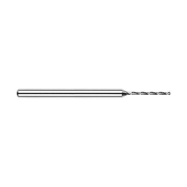 Harvey Tool Miniature Drill, 20380, Uncoated, .065" Drill Diameter, .413" Flute Length, 1/8" Shank Diameter 20380 - main