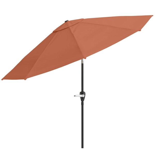 Pure Garden 10Ft Outdoor Tilting Patio Umbrella, Terracotta 50-100-TC - main