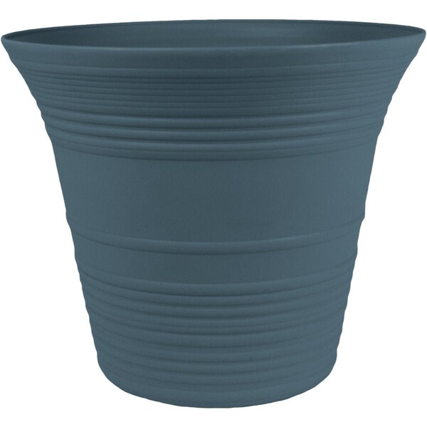 Myers Sedona 9'' Dia. Polypropylene Slate Blue Planter SEA09001DE2 - main