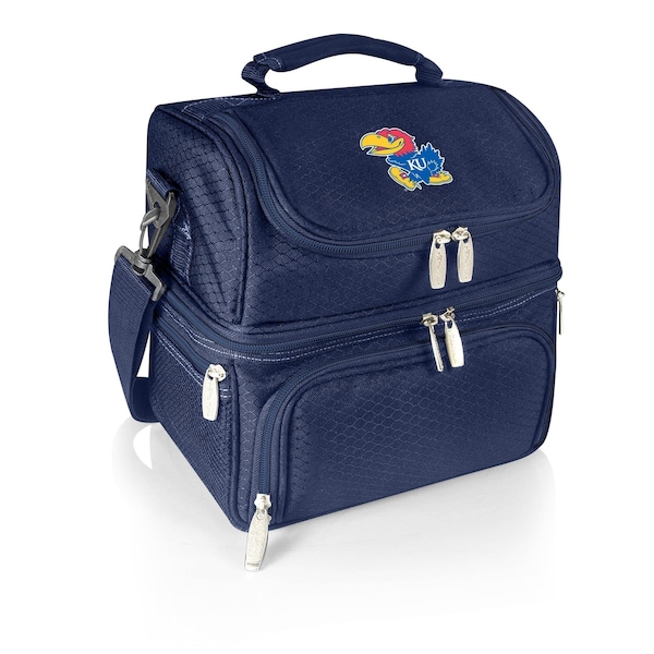 Picnic Time Family Of Brands NCAA Kansas Jayhawks Pranzo Lunch Bag - Insulated Lunch Box with Picnic Set 512-80-138-244-0 - main