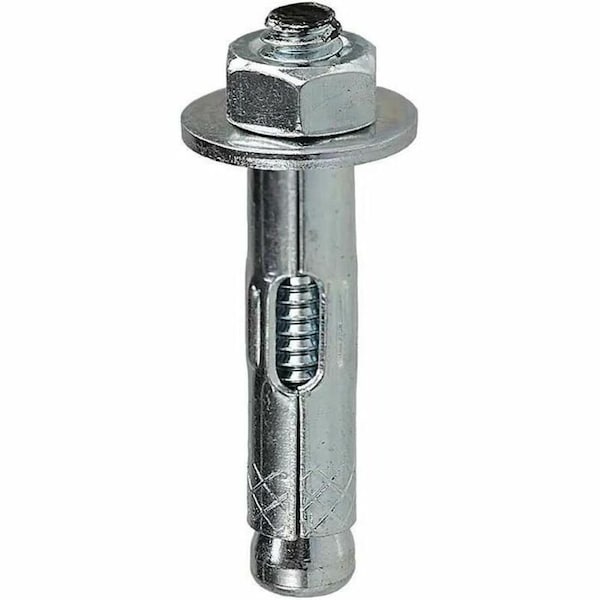 Dottie Sleeve Anchor, 1/2" Dia., 2-7/8" L, Zinc Plated, 25 PK SA12214 - main