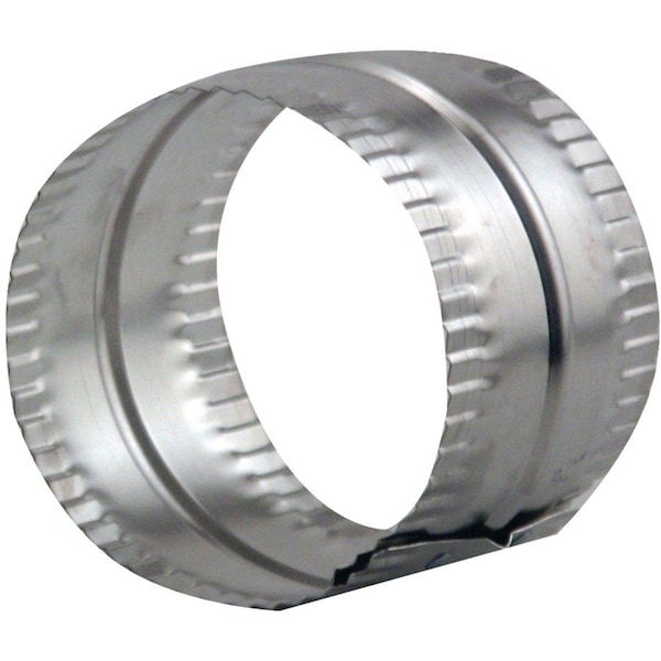Lambro Industries 4 in. Aluminum Duct Connector, Silver 244 - main