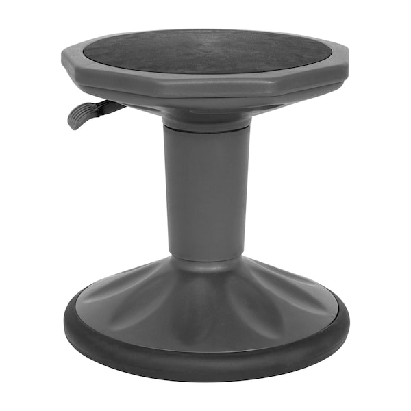 Flash Furniture Carter Adjustable Height Kids Flexible Stool w/Non-Skid Bottom in Gray, 14in. - 18in. Seat Height AY-9001S-GY-GG - main