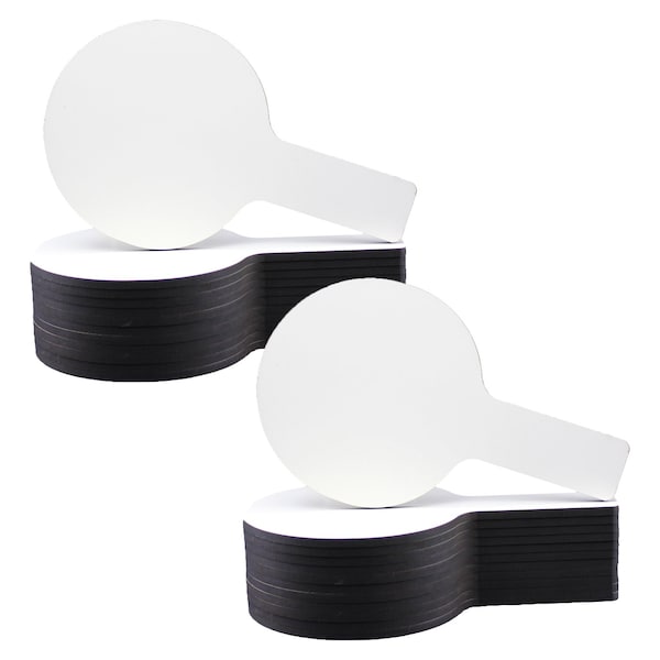 Flipside Mini Dry Erase Answer Paddles, 5" x 9", 24PK 10036 - main