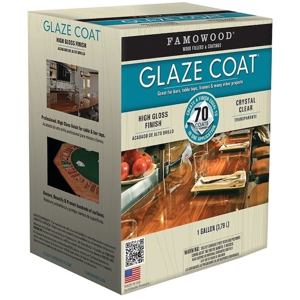 Eclectic Products Glaze Epoxy Coating, Liquid, Slight, Clear, 1 gal Container 5050110 - main