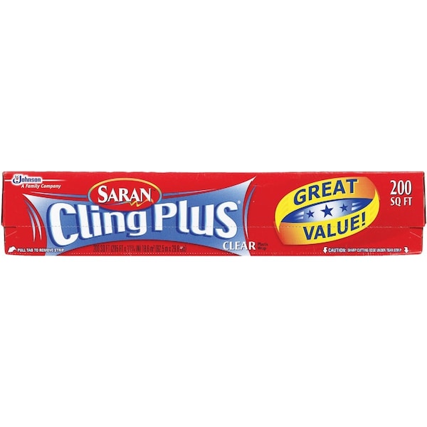 Ziploc Saran Cling Plus 200 Sq. Ft. Plastic Food Wrap 240 - main