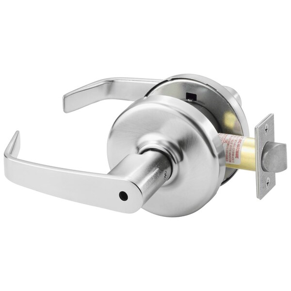 Corbin Russwin Grade 1 Privacy Cylindrical Lock, Newport Lever, D Rose, Non-Keyed, Satin Chrome Finish, Non-handed CL3120 NZD 626 - main