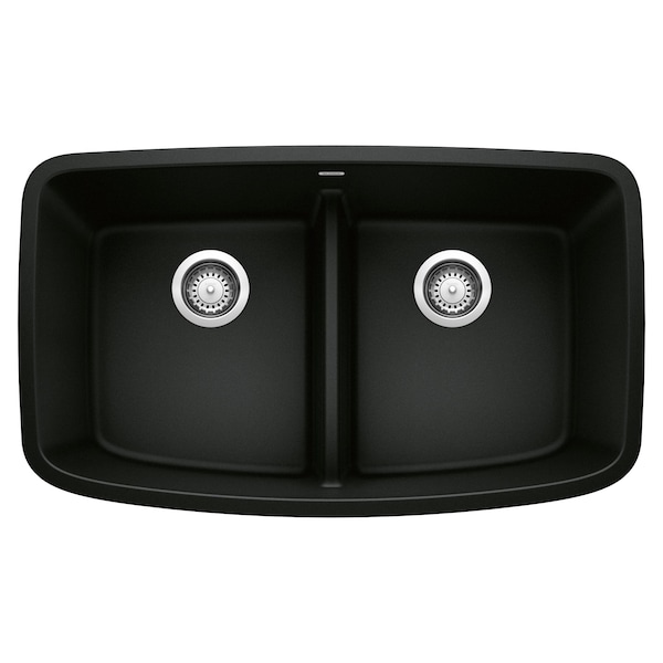 Blanco Valea Equal Double Low Divide, Coal Black 442940 - main