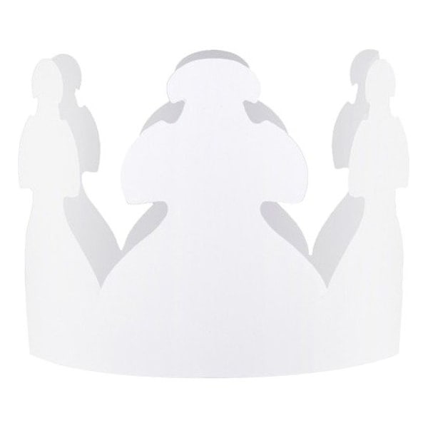 Hygloss Products White Crowns, PK72 65243 - main