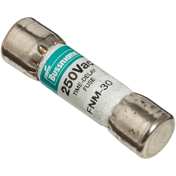 Eaton Bussmann 30A Fusetron FNM Cartridge General Purpose Time Delay Cartridge Fuse, 2PK BP/FNM-30 - main