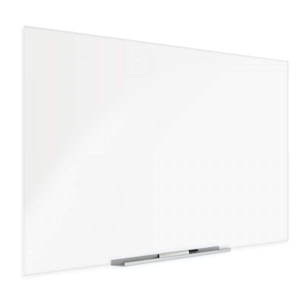 Fab Glass And Mirror Magnetic Glass Dry Erase Board for Wall, (48in x 96in) Eased Corners, White Surface Frameless wit GBZ48x96-SB601 - main