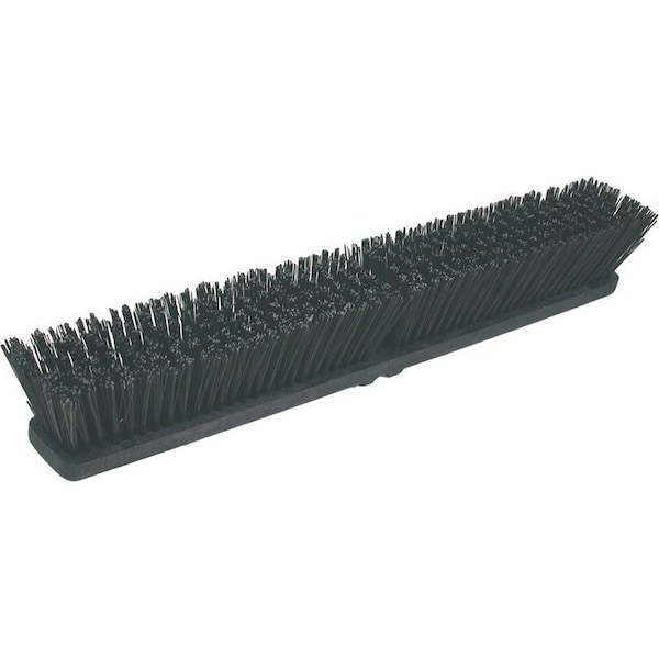 Birdwell Broom Head, Threaded, 3 in L Trim, Polystyrene Bristle, Black 2027-12 - main