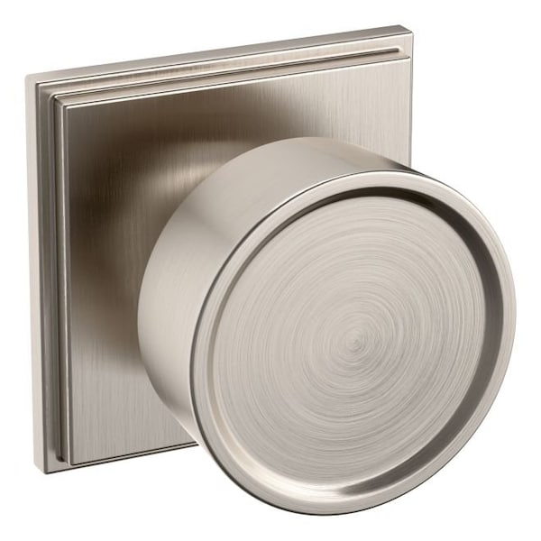 Baldwin Baldwin Preconfigured K008 Hollywood Hills Knob with R050 Rose Half Dummy Lock Lifetime Satin K008056IDM - main