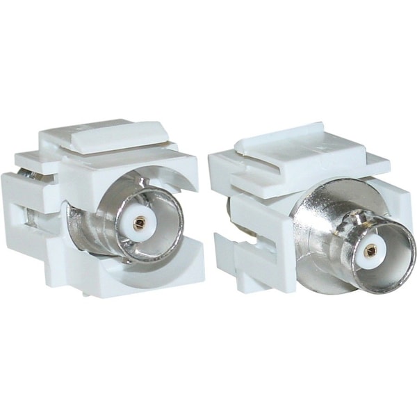 Cable Wholesale Keystone Insert- White- BNC Female Coupler 330-120WH - main