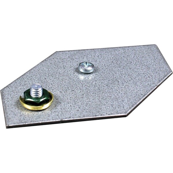 Wiremold Gounding Adapter Fitting, Gray, Aluminum ALA09 - main