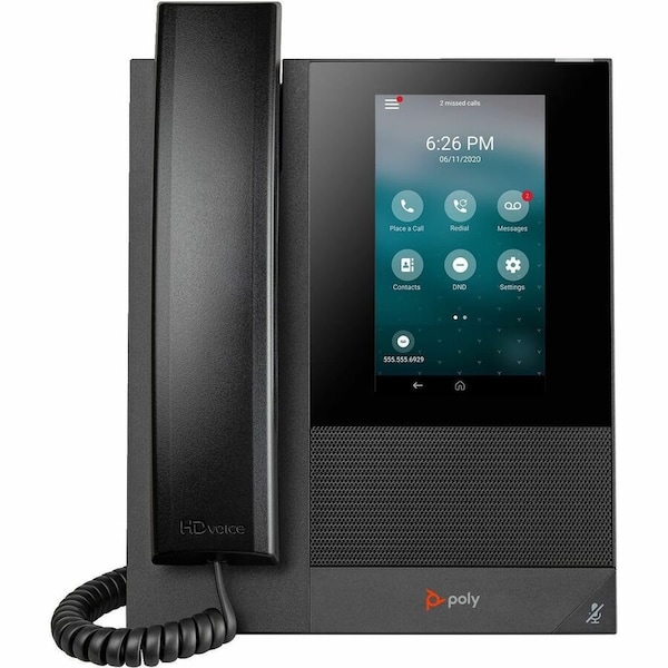 Hp Poly CCX 400 Business Media Phone with Open SIP with Power Supply US 84C14AA#ABA - main