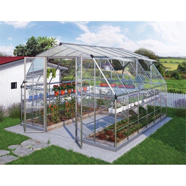 Palram - Canopia Americana Greenhouse - 12 x 12 ft. - Silver HG5212 - main