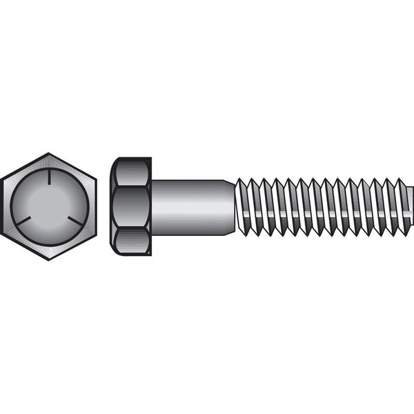 Hillman 1/4 in. D X 1-3/4 in. L Heat Treated Zinc Steel Hex Head Cap Screw, 100PK 200024 - main