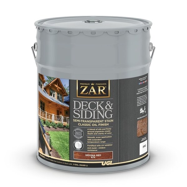 Zar STAIN WD SM-TRNS SEDONA RED 5G 67515 - main