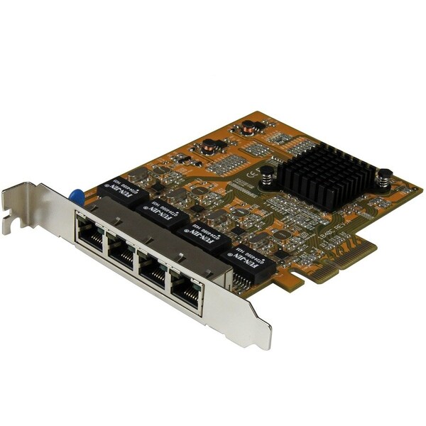 Startech.Com 4-Port PCIe Gigabit Network Adapter Card ST1000SPEX43 - main