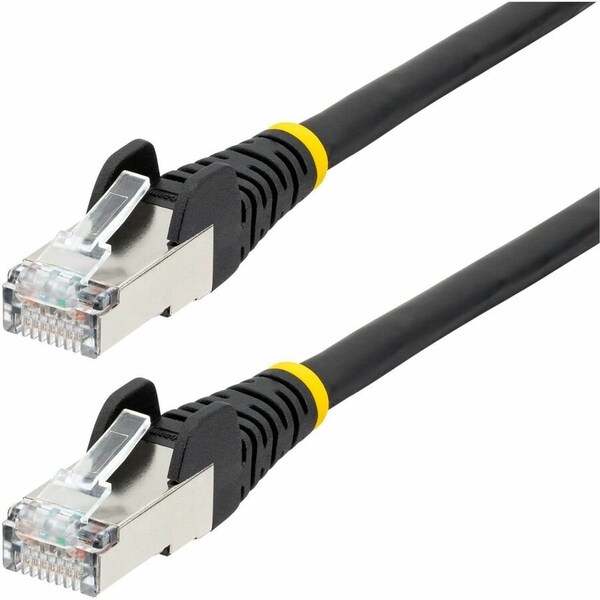 Startech.Com 50FT BLACK CAT6A ETHERNET CABLE, SNAGLESS RJ45, 10G, 100W POE, S/FTP, LSZH, 27AW NLBK-50F-CAT6A-PATCH - main
