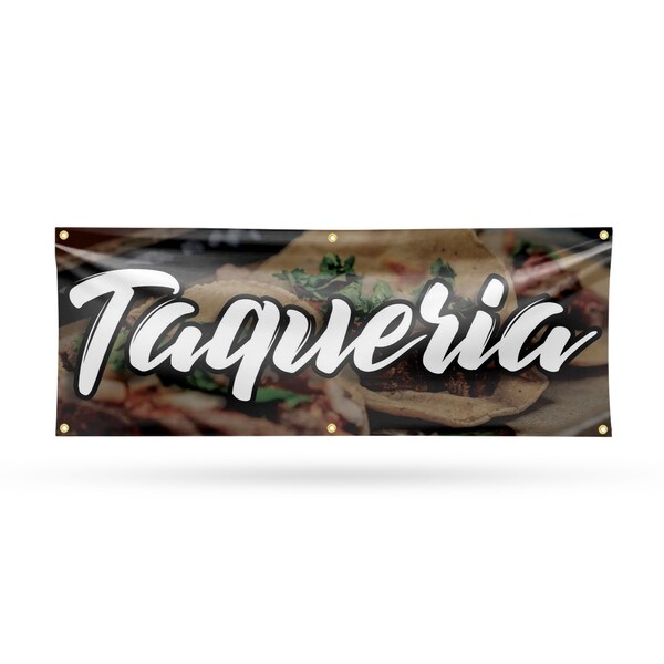 Signmission Taqueria, 24 Inch x 72 Inch, Vinyl Banner B-72-30880 - main
