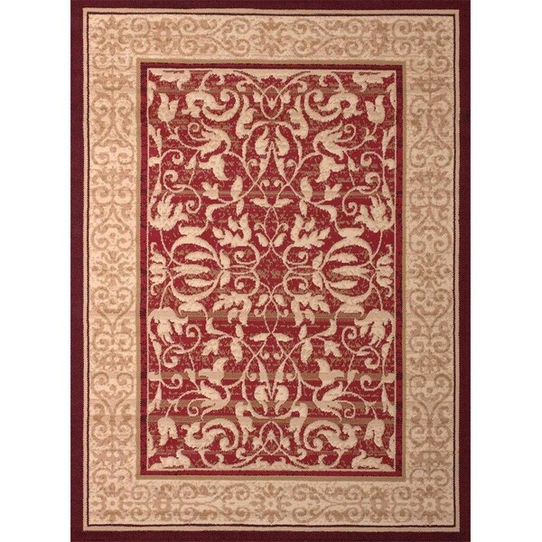 United Weavers 7 ft. 10 in. x 10 ft. 6 in. Dallas Baroness Oversize Rug, Red 851 10630 912 - main