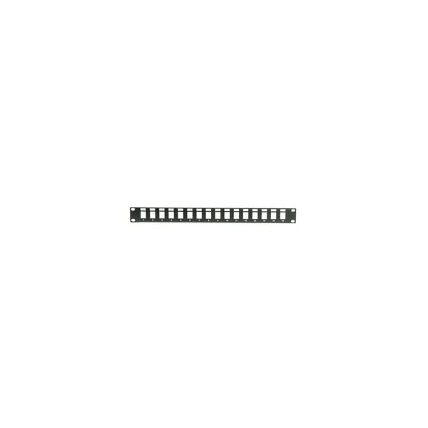 Cable Wholesale Rackmount 16 Port Blank Keystone Patch Panel, 1U 68PB-01016 - main