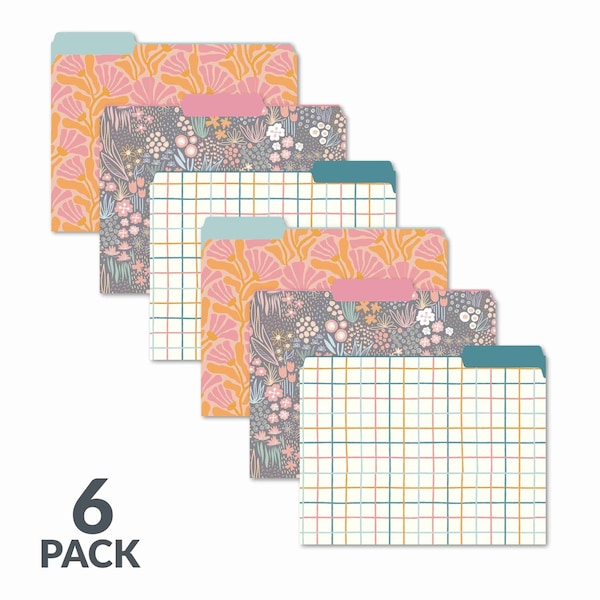 C-Line Products 8-1/2" x 11" Signature Series File Folders, 6/PK 24001 - main