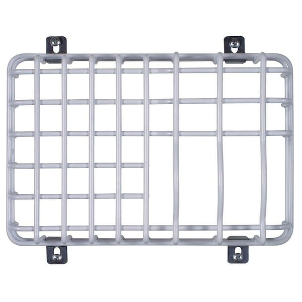 Safety Technology International Audible and Strobe Guard, Steel, Flush Mount, 9 3/8 in W x 6 1/8 in H x 2 1/2 in D, White STI-9717 - main