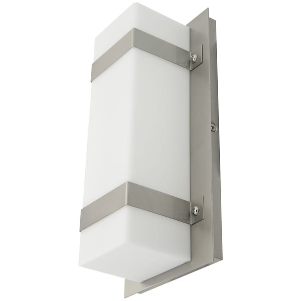 Sunlite 10in. LED 12W 800 Lumen 30K/40K/50K Dimmable Brushed Nickel Commercial Residential Wall Sconce 85100-SU - main