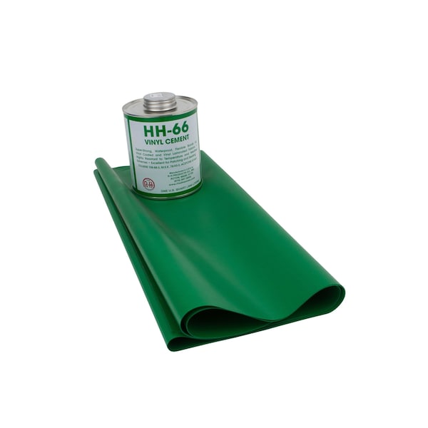 Mytee Products Vinyl Tarp Repair Kit: 18oz Green Tarp Patch and Vinyl Cement TRK-Green - main
