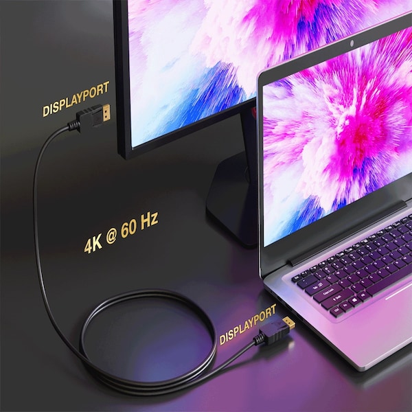 Sanoxy 50ft Gold Plated Premium DisplayPort to DisplayPort Male to Male Cable W/ Latches 24AWG SNX-CBL-LDR-DP101-1150 - main