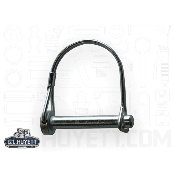 Huyett Snap & Lock Pin, RH, 2-Wire, Zn Plt Low Carbon Steel, .375 Dia x 1.75 L x 2 Shk L SNAP-375-1750R - main