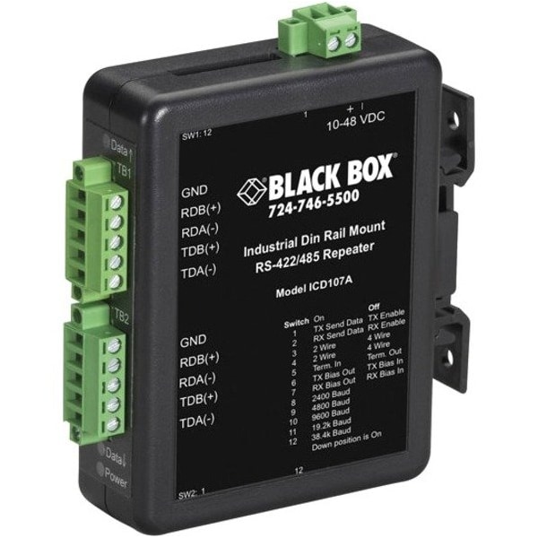 Black Box Black Box Serial Converter, DIN Rail ICD107A - main