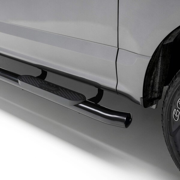Aries 4'' Black Steel Oval Side Bars, Select Toyota Tacoma Double Cab S222029 - main