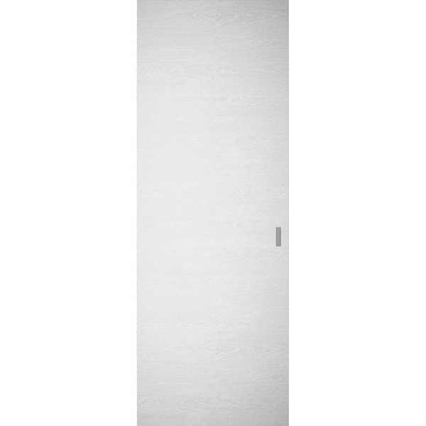 Sartodoors Hidden Barn, Ego 5000 Painted White Oak Oak, Wood Veneer Doors, Magic Concealed Sliding Set, 36 EGO5000HB-PWO-36 - main