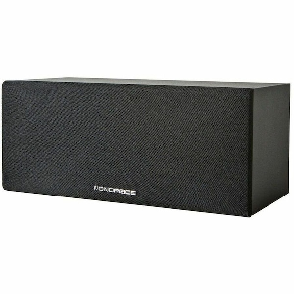 Monoprice Premium Home Theater Center Channel Speaker_ Black 11948 - main