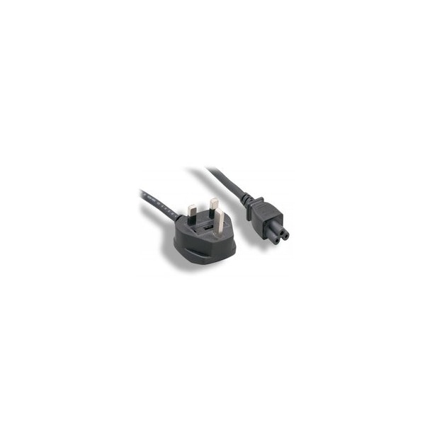 Cable Wholesale England / UK Notebook/Laptop Power Cord with Fuse, BS 1363 to C5, Polarized, VDE Approved, 6 foot 10W1-25406 - main