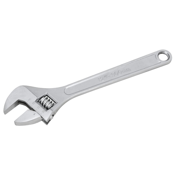 Performance Tool 12 in. Adjustable Wrench, Heat Treated Steel, Smooth Operation W12C - main